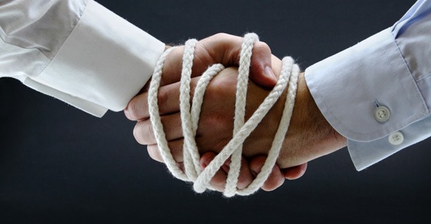 picture of two hands tied together principles of influence