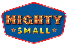 sign saying mighty small non-profits