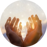 Hands holding a network of light (Getting to $4.6 Million: The Anatomy of a Transformational Gift)