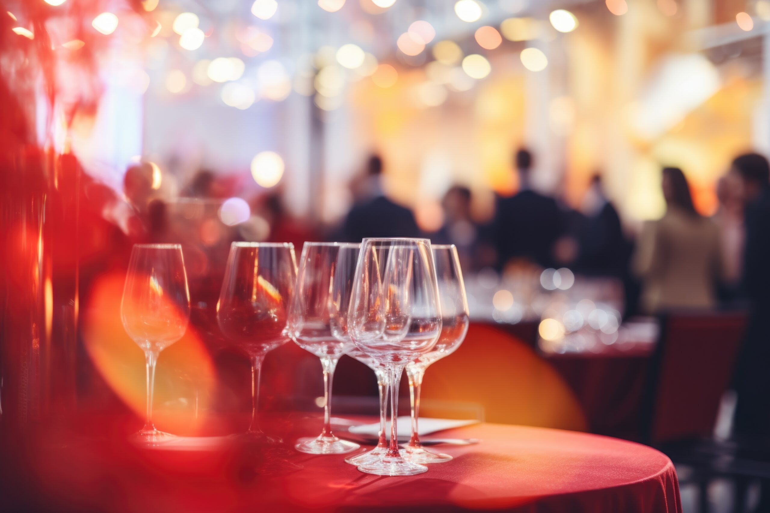 Glasses on a table at a fundraising event [Do You Really Need to Host Another Fundraising Event?]